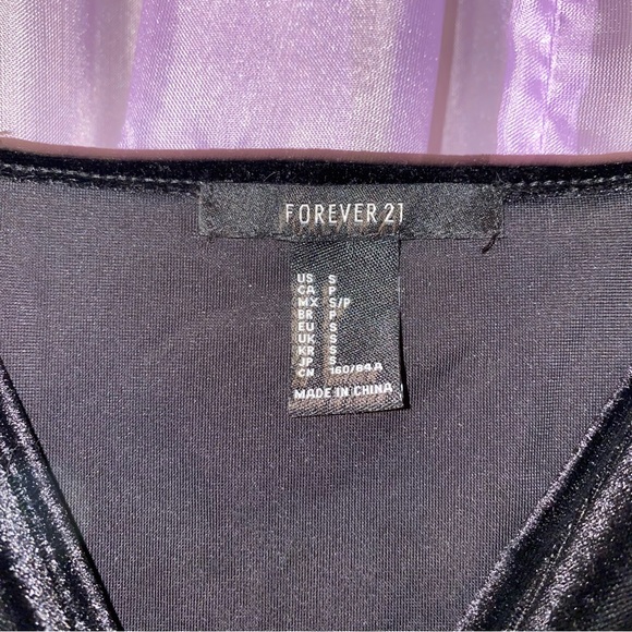 Forever 21 Black Velvet Tank Top - Picture 3 of 3